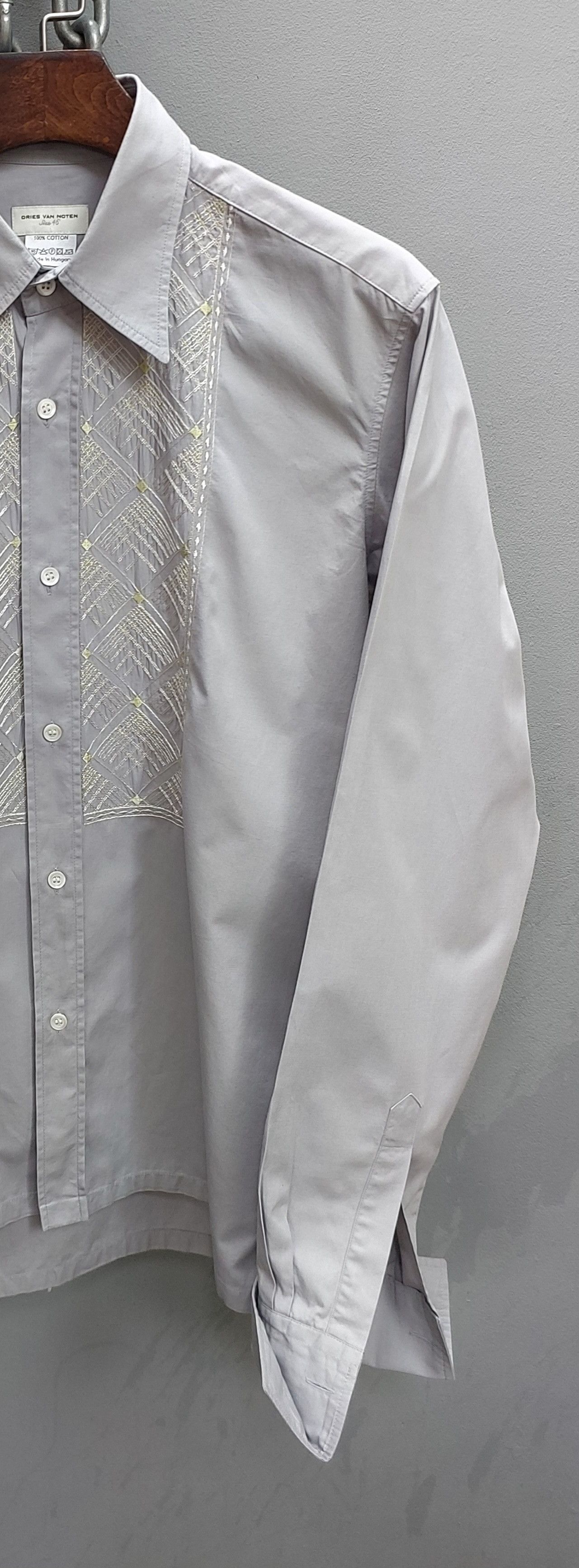 Dries Van Noten Cuff•links Embroidery Button Up