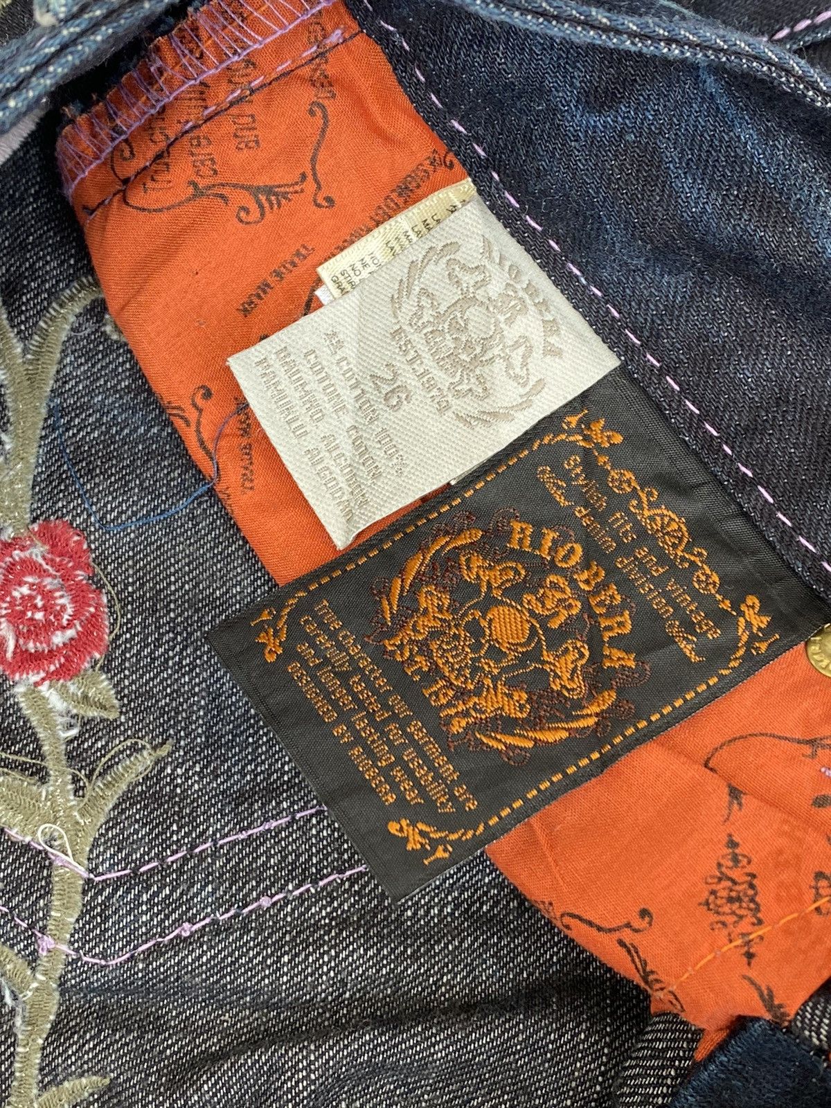 If Six Was Nine Vintage Riobera Embroidered Flared Denim Size US 32 / EU 48 - 12 Thumbnail
