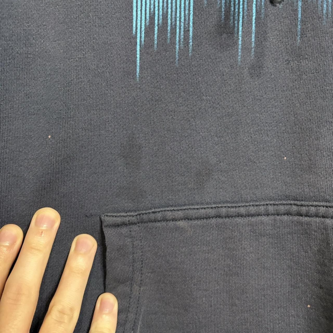 Burton × Vintage Vintage 90s Burton Sunfaded Navy Graphic Hoodie Size US XL / EU 56 / 4 - 2 Thumbnail