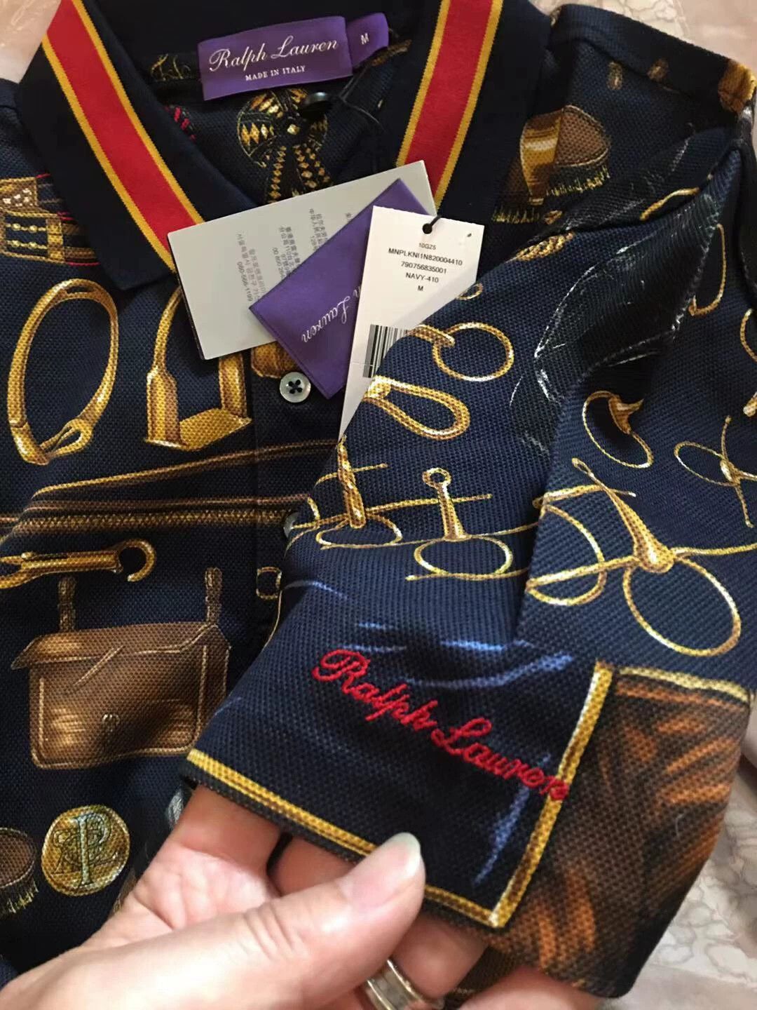 Ralph Lauren RL Purple Label Polo Equestrian Mercerized Cotton Size US M / EU 48-50 / 2 - 8 Thumbnail