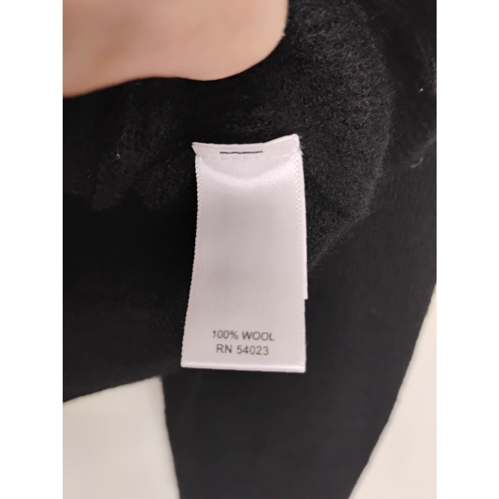 Banana Republic VINTAGE Banana Republic 100% Wool Full Zip Sweater Womens XS Black Mock Neck Long Sleeve Size XS / US 0-2 / IT 36-38 - 6 Thumbnail