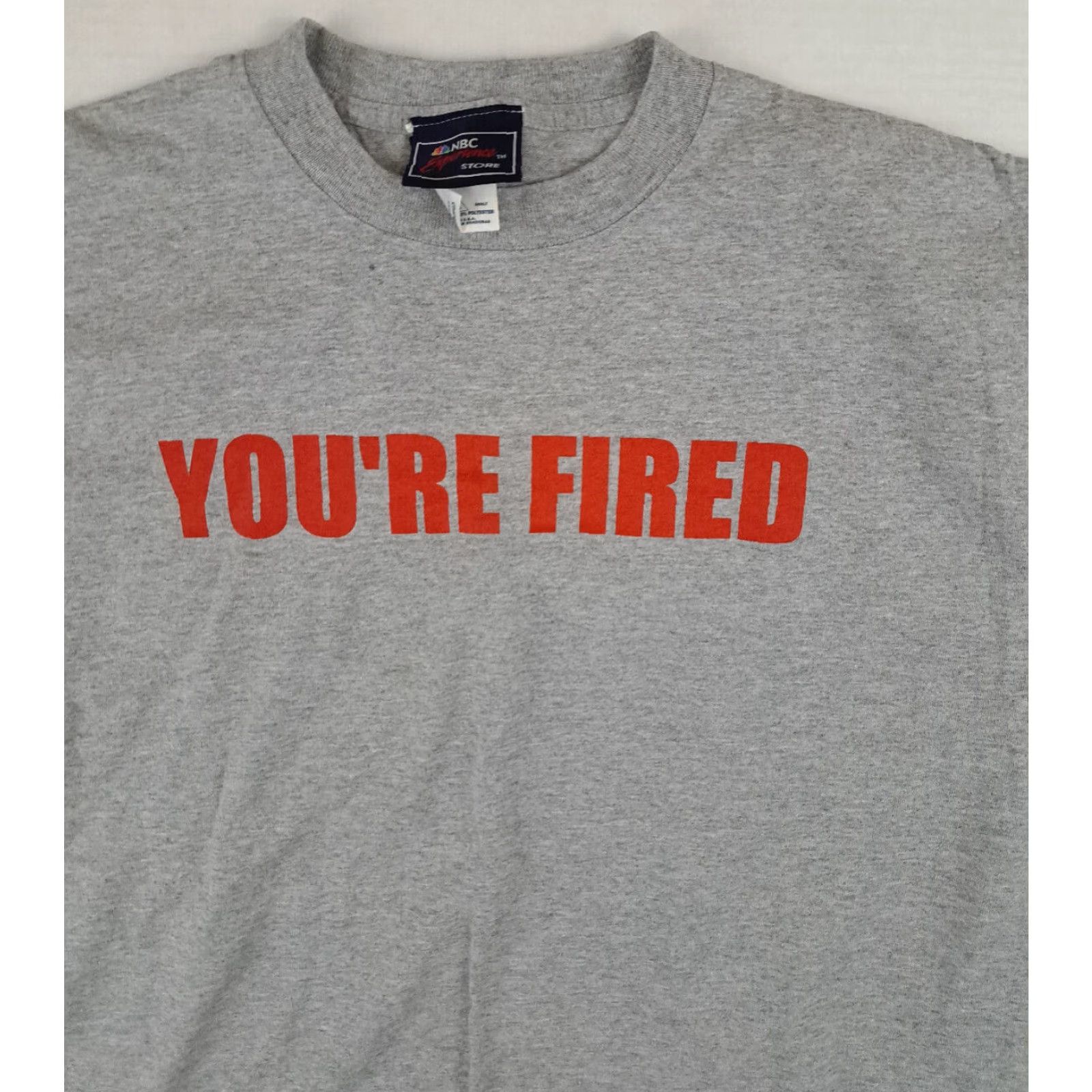 Vintage NBC T-Shirt Unisex Adults Gray Short Sleeve Crew Neck Unused? Pre-Owned Your Fired The Apprentice Donald Trump L Size US L / EU 52-54 / 3 - 3 Thumbnail