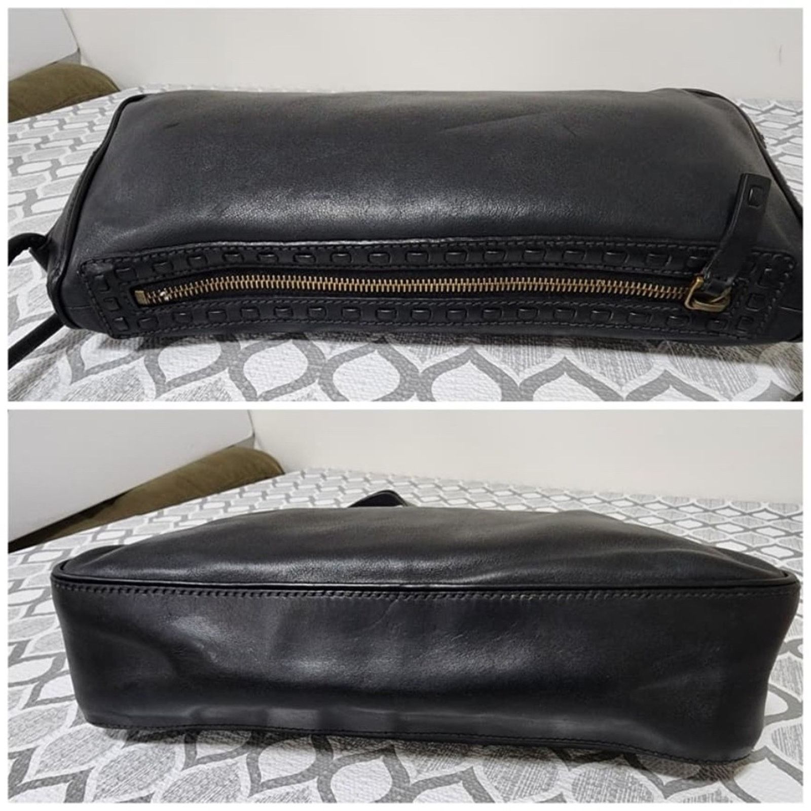 Gucci Authentic Gucci Vintage Leather Shoulder Bag Black Size ONE SIZE - 5 Thumbnail