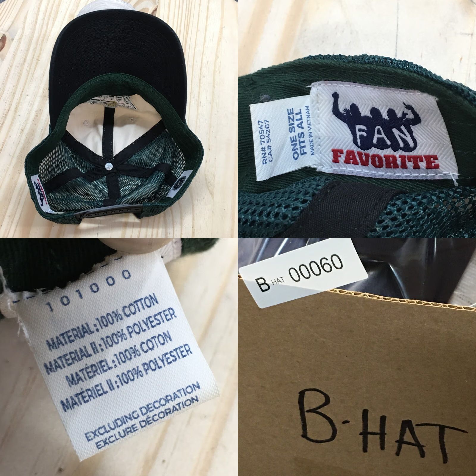 Vintage Minnesota Wild Fan Favorite Trucker Hat Men Green OS Adjustable Embroidered Logo Size ONE SIZE - 8 Thumbnail
