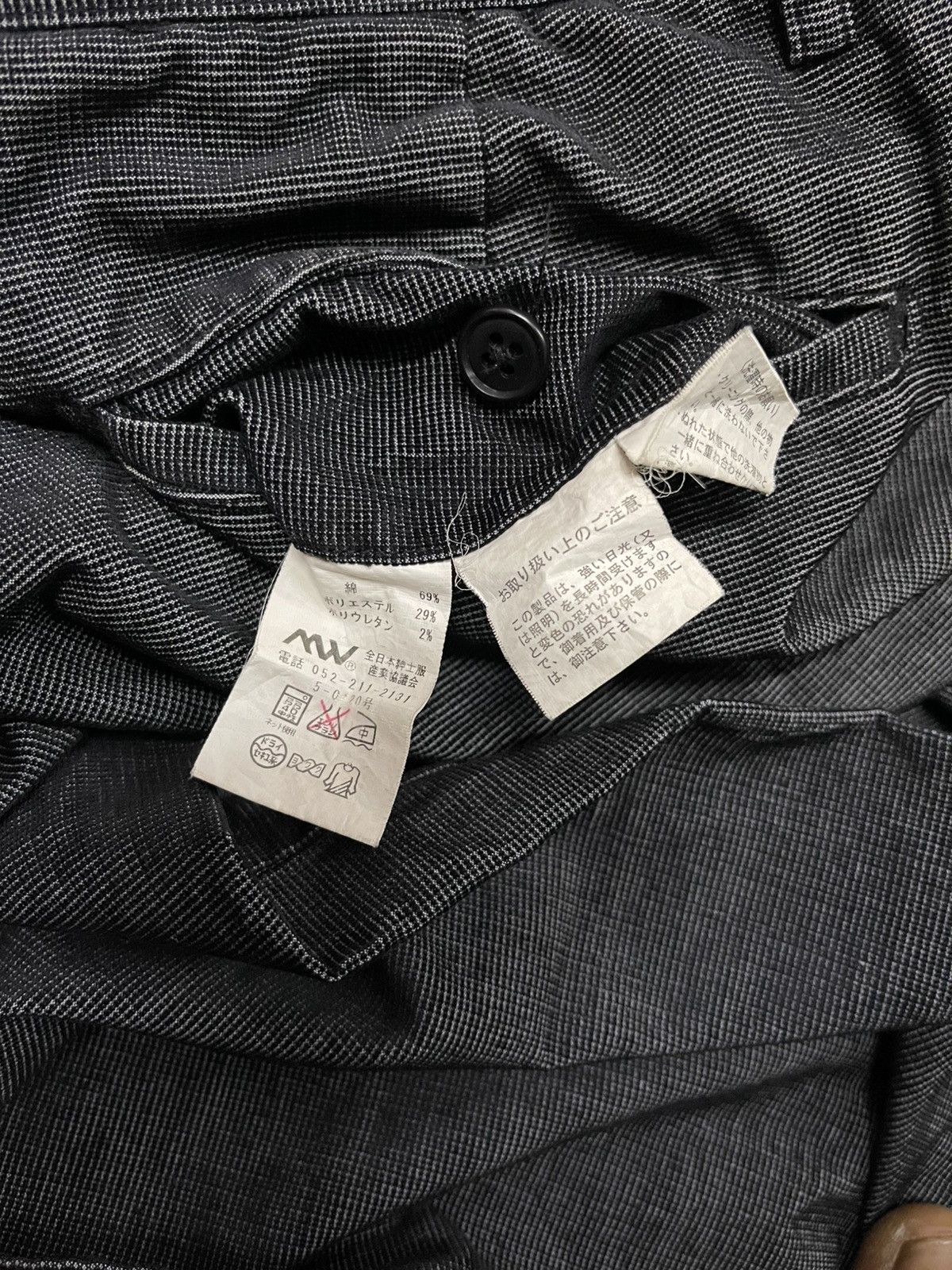 Designer × Japanese Brand × Kansai Yamamoto KANSAI YAMAMOTO DESIGNER DARK GREY CASUAL PANTS Size US 31 - 9 Thumbnail