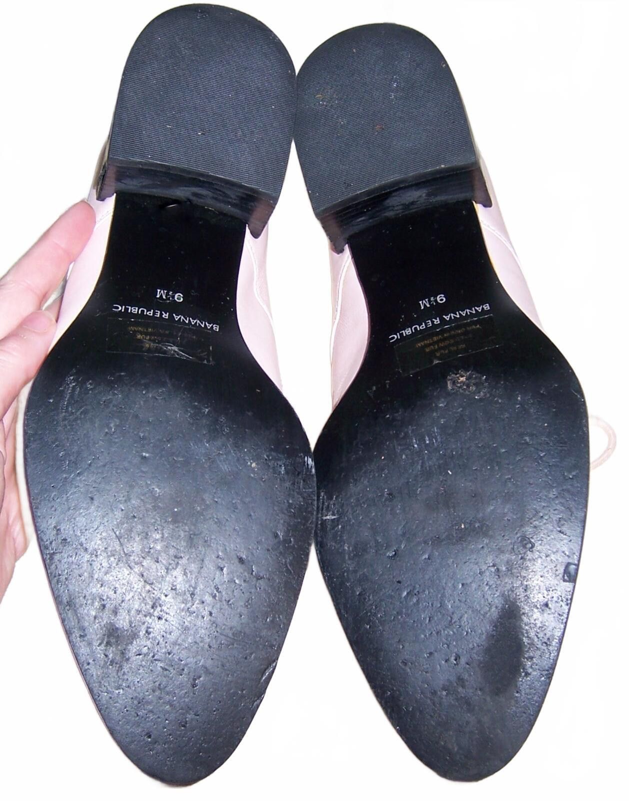Banana Republic Banana Republic Pink Leather Heeled Oxfords w/ Cow Hide 9.5 Size US 9.5 / IT 39.5 - 6 Thumbnail