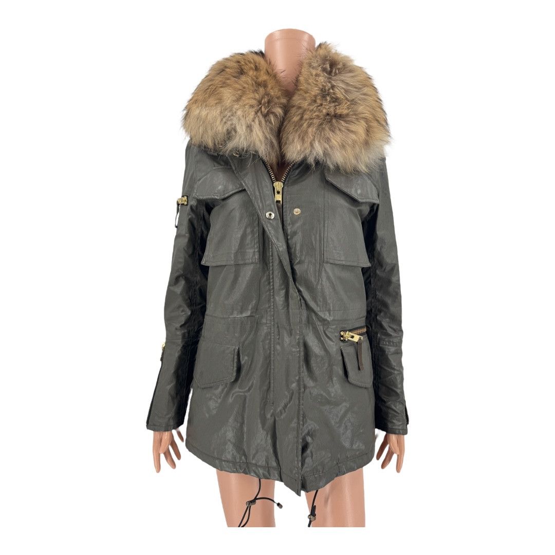 SAM. SAM Army Parka Kate Fur Jacket Khaki Green S Size S / US 4 / IT 40 - 2 Thumbnail