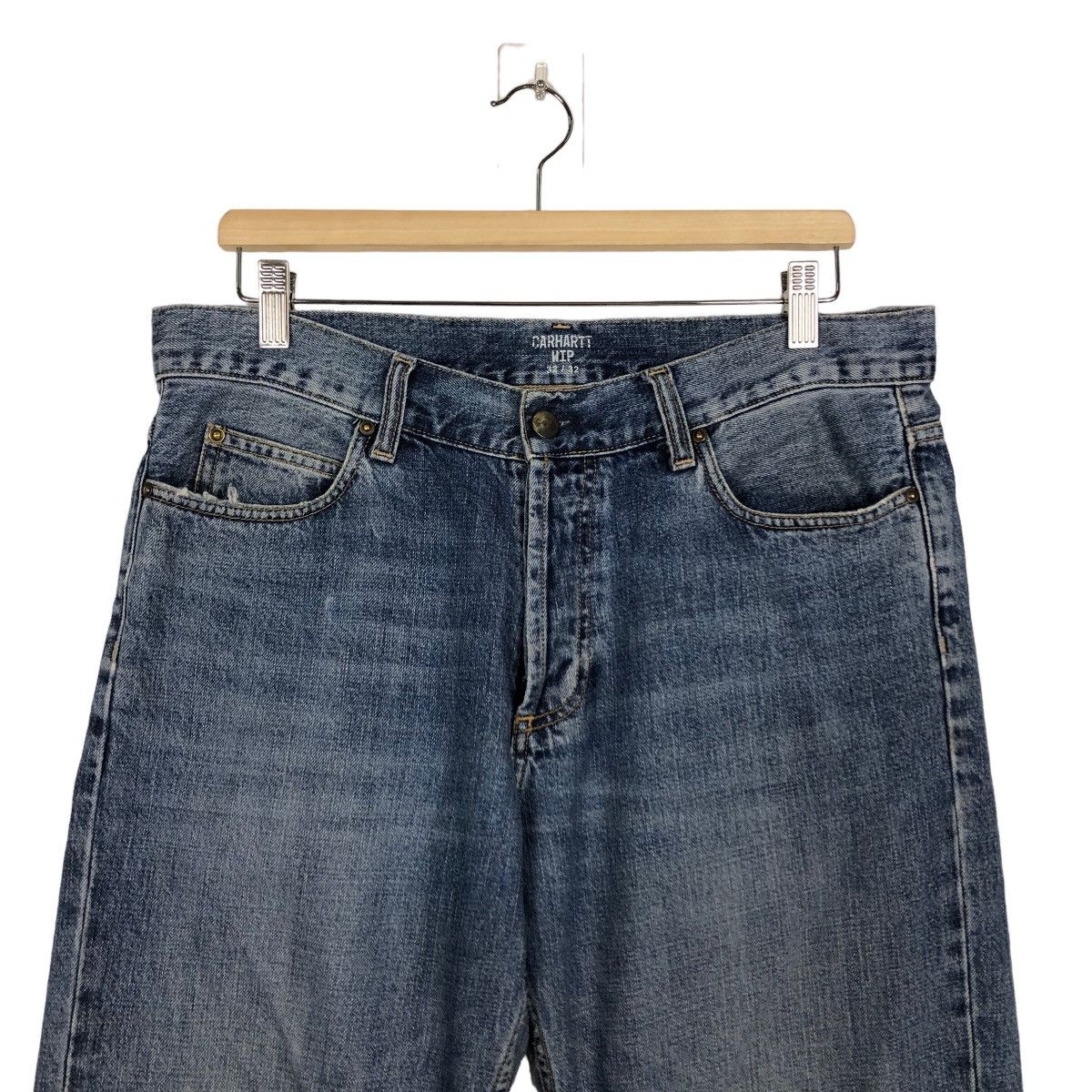 Carhartt 🔥True Vintage Distressed Denim Jeans Workers Carhartt WIP Size US 35 - 3 Thumbnail