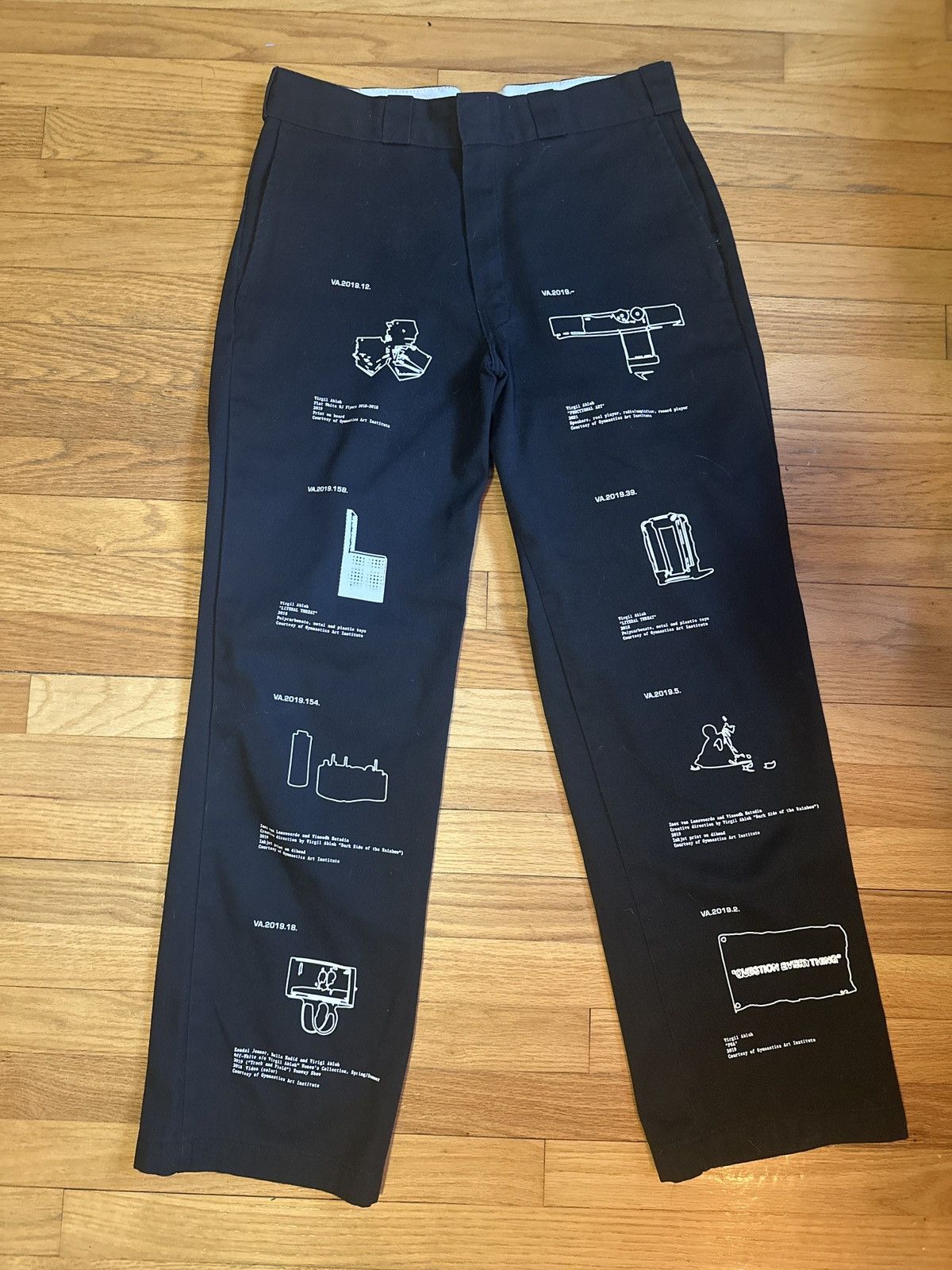 image of Virgil Abloh X Brooklyn Museum Fos Dickies in Black, Men's (Size 34)