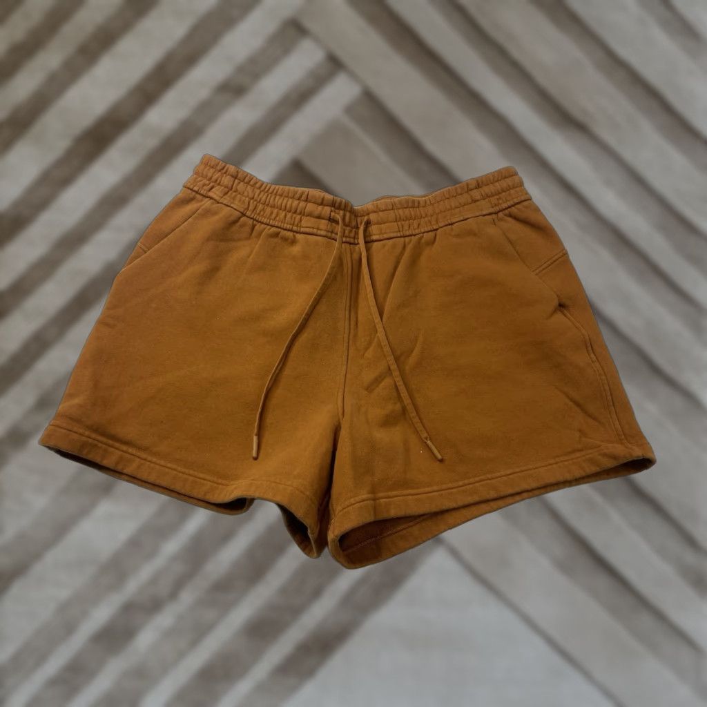 Lululemon Lululemon Loungeful Shorts High-Rise 4" Orange Fleece Athleisure Size 12 Women Size 34" / US 12 / IT 48 - 1 Thumbnail