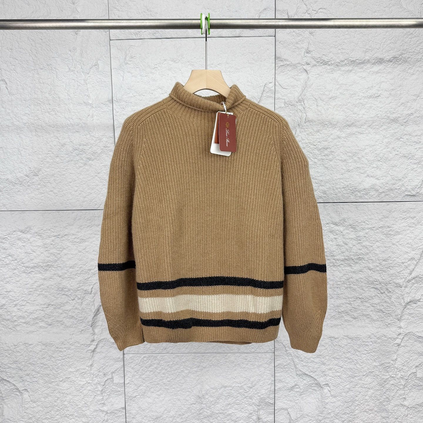 Loro Piana Loro Piana Striped Baby Cashmere Sweater Size S Size US S / EU 44-46 / 1 - 1 Thumbnail
