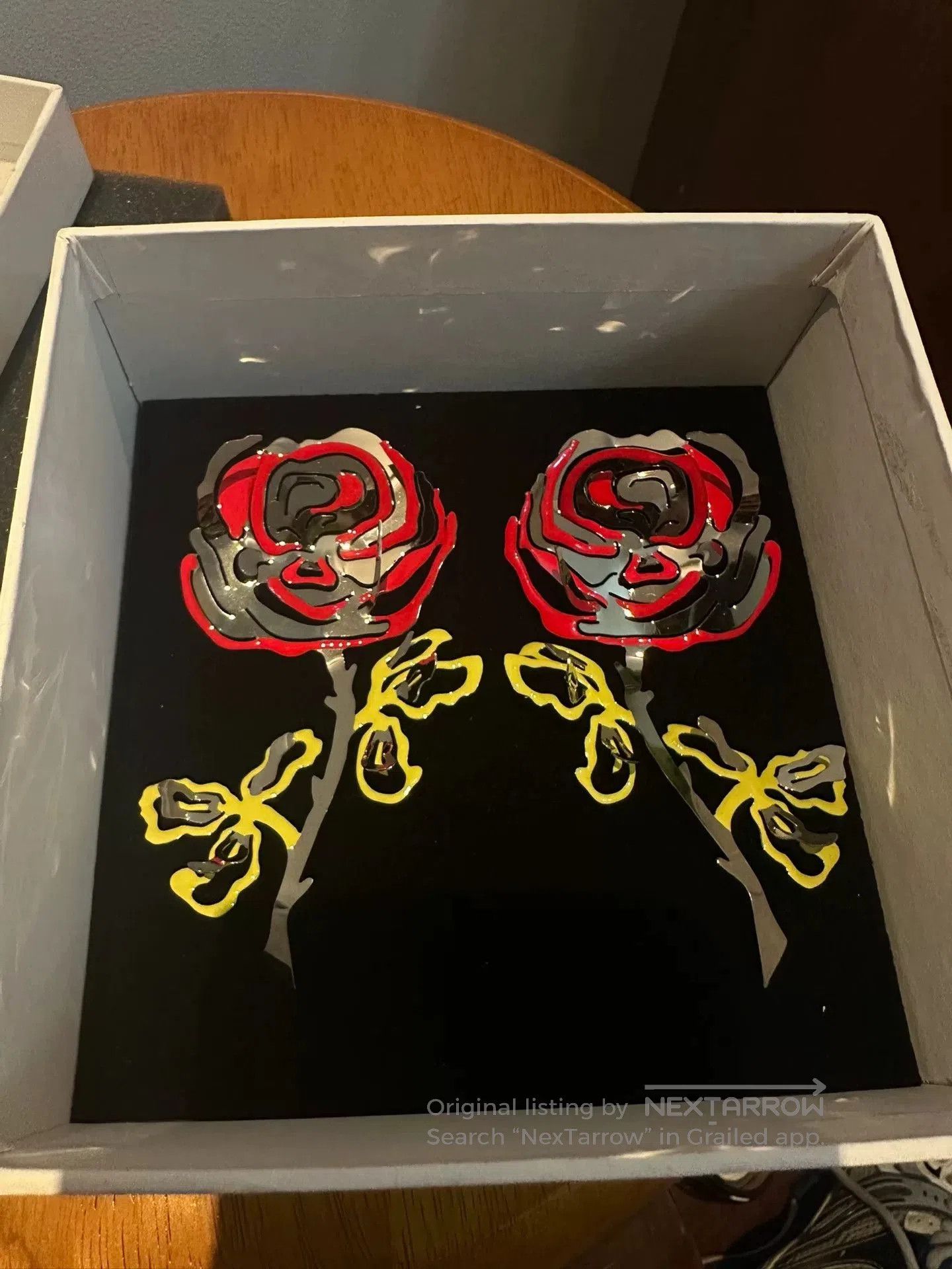 Yohji Yamamoto Y/Project Rose Metal Earrings Set. Size ONE SIZE - 1 Thumbnail