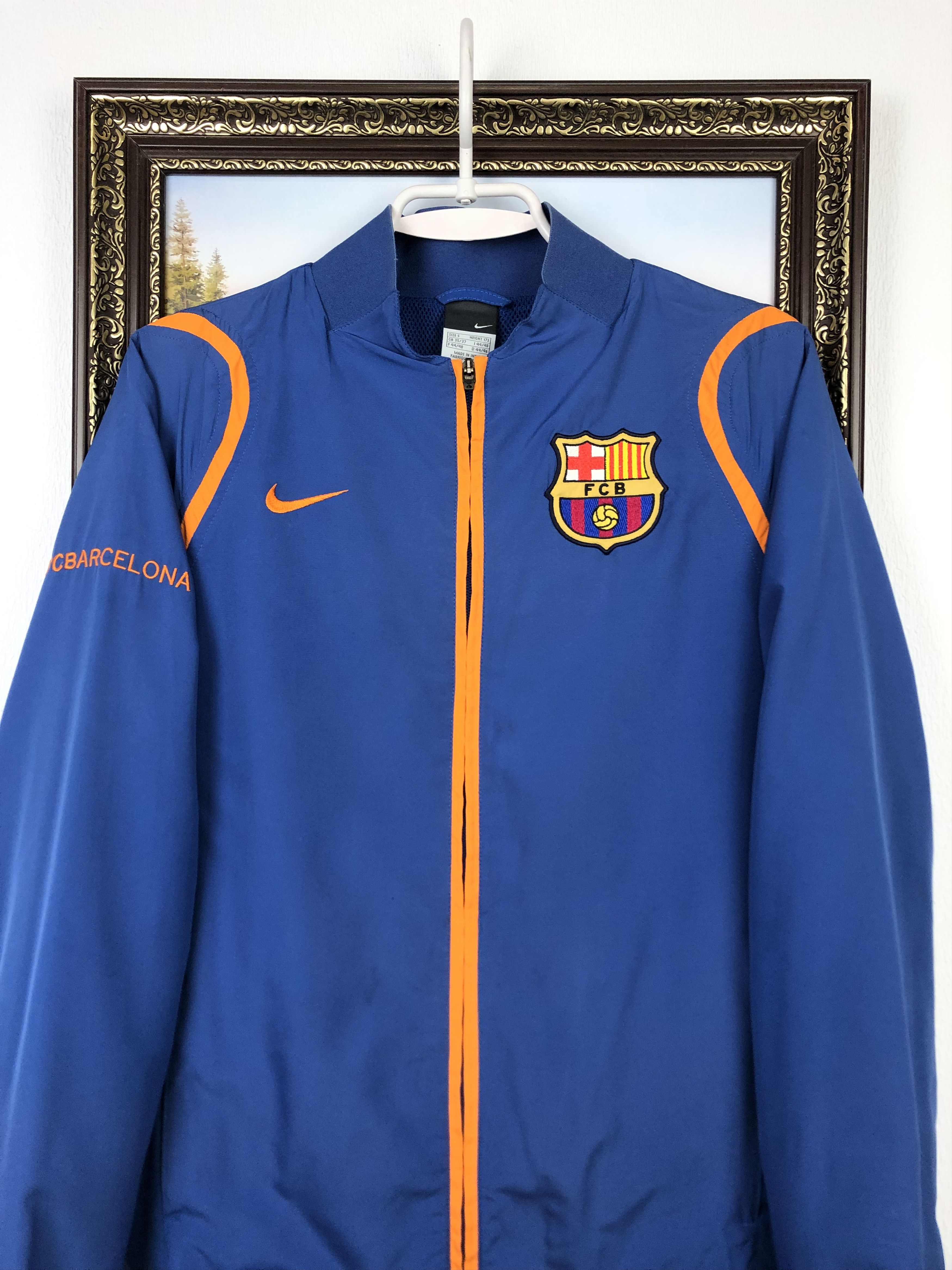 Nike Vintage Nike FC Barcelona Football Jacket Soccer Track Size US S / EU 44-46 / 1 - 2 Thumbnail
