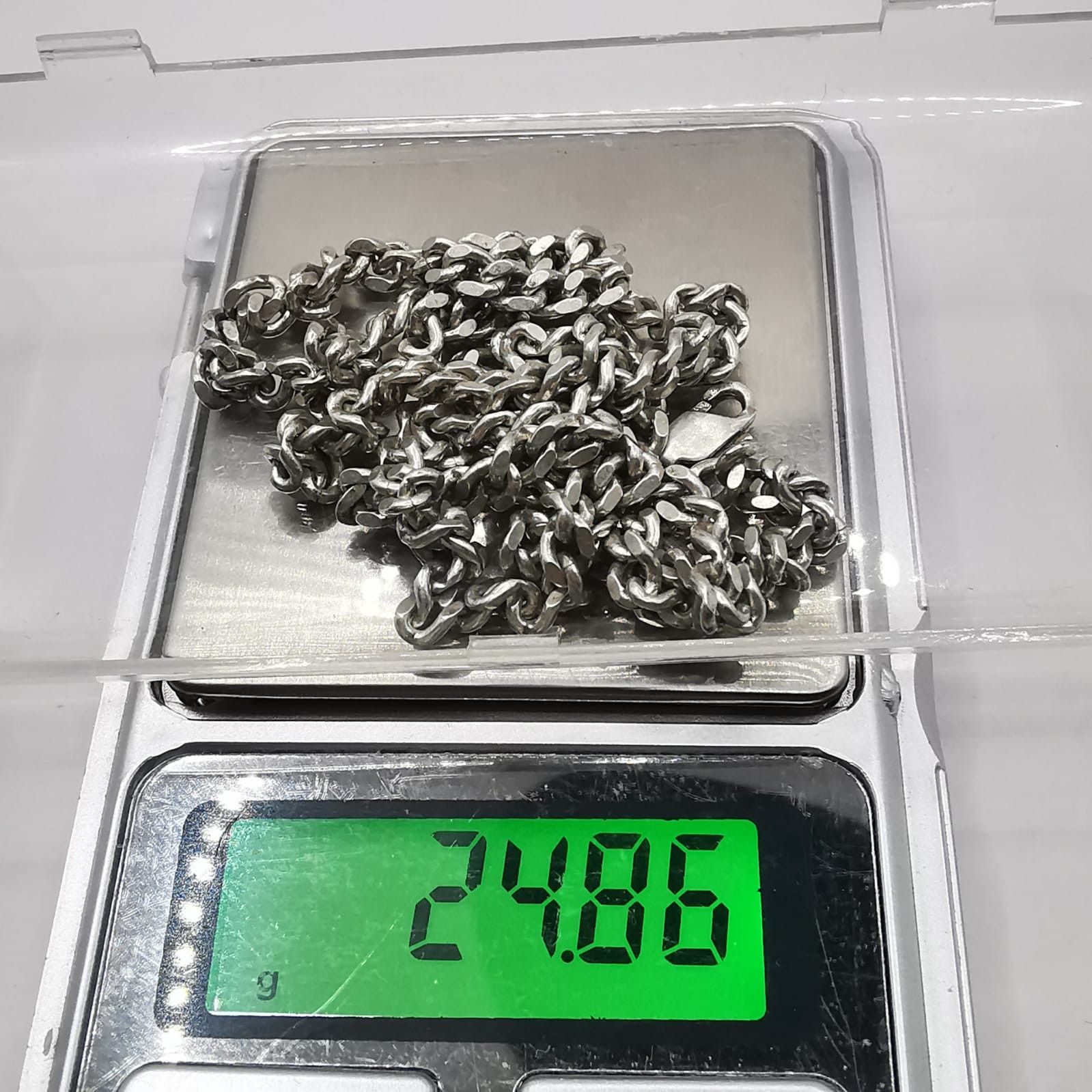 Sterling Silver Vintage Jewelry Chain, 925 Sterling Silver, Signed 24.86g Size ONE SIZE - 5 Thumbnail