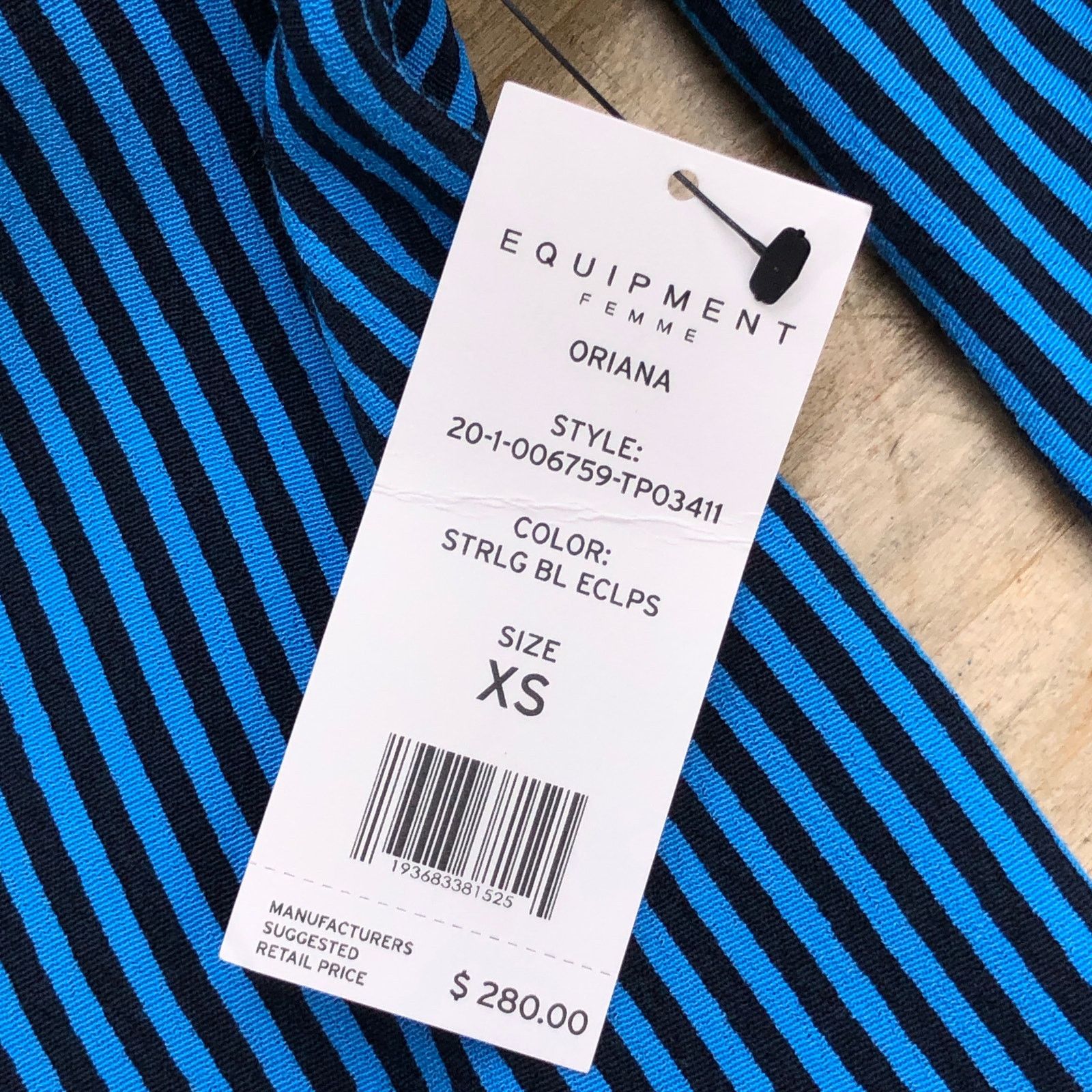 Equipment Equipment Size XS Shirt Oriana Blouse Top Striped $280 NEW Size XS / US 0-2 / IT 36-38 - 13 Thumbnail