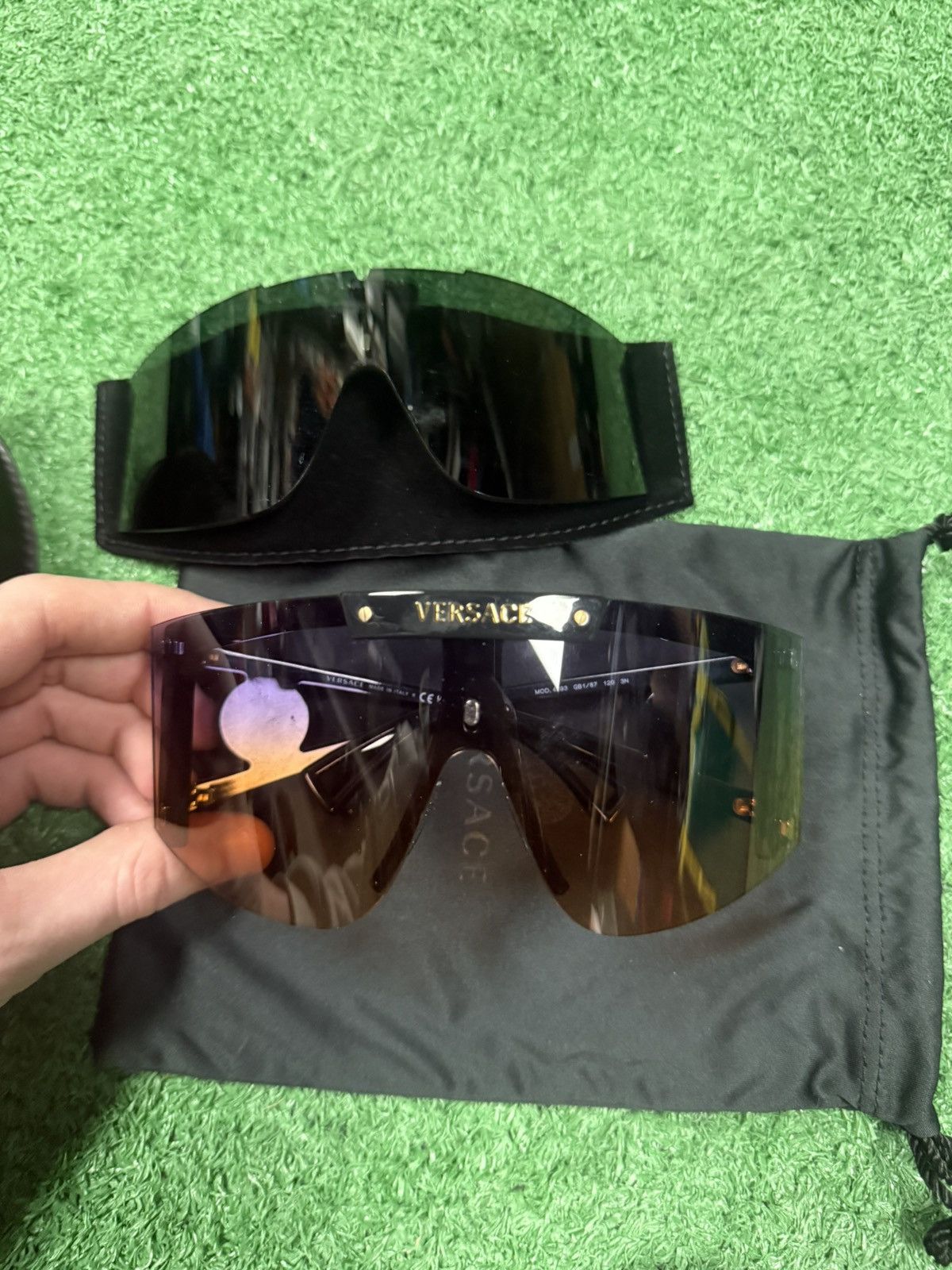 Versace Versace magnetic lens switching sunglasses Size ONE SIZE - 1 Thumbnail