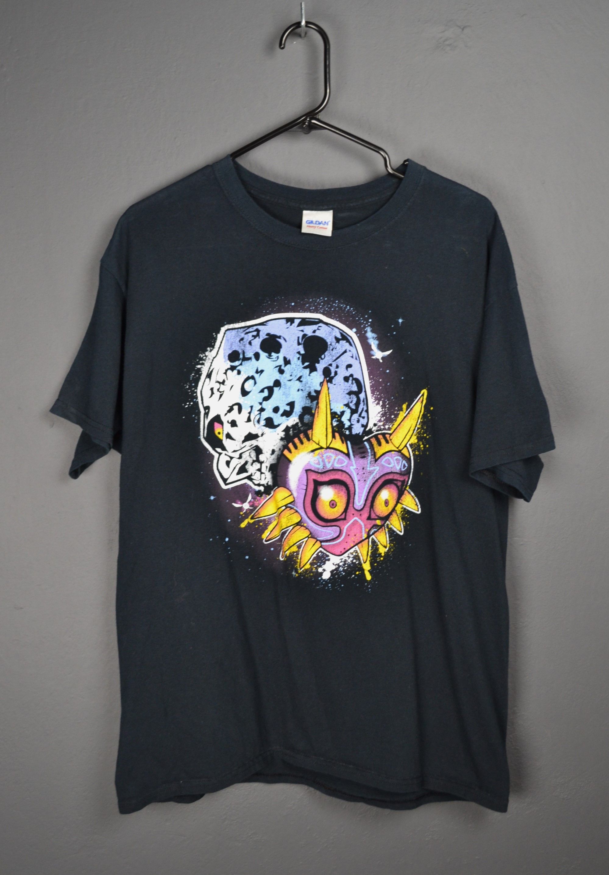 Vintage Majora's Mask Moon The Legend of Zelda Black Shirt L D-17 Size US L / EU 52-54 / 3 - 2 Thumbnail