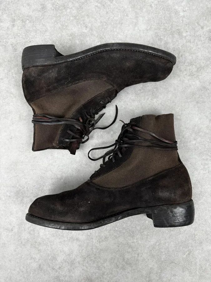 Guidi Guidi Lace-Up Brown Suede Leather Ankle Boots Size US 8 / EU 41 - 3 Thumbnail