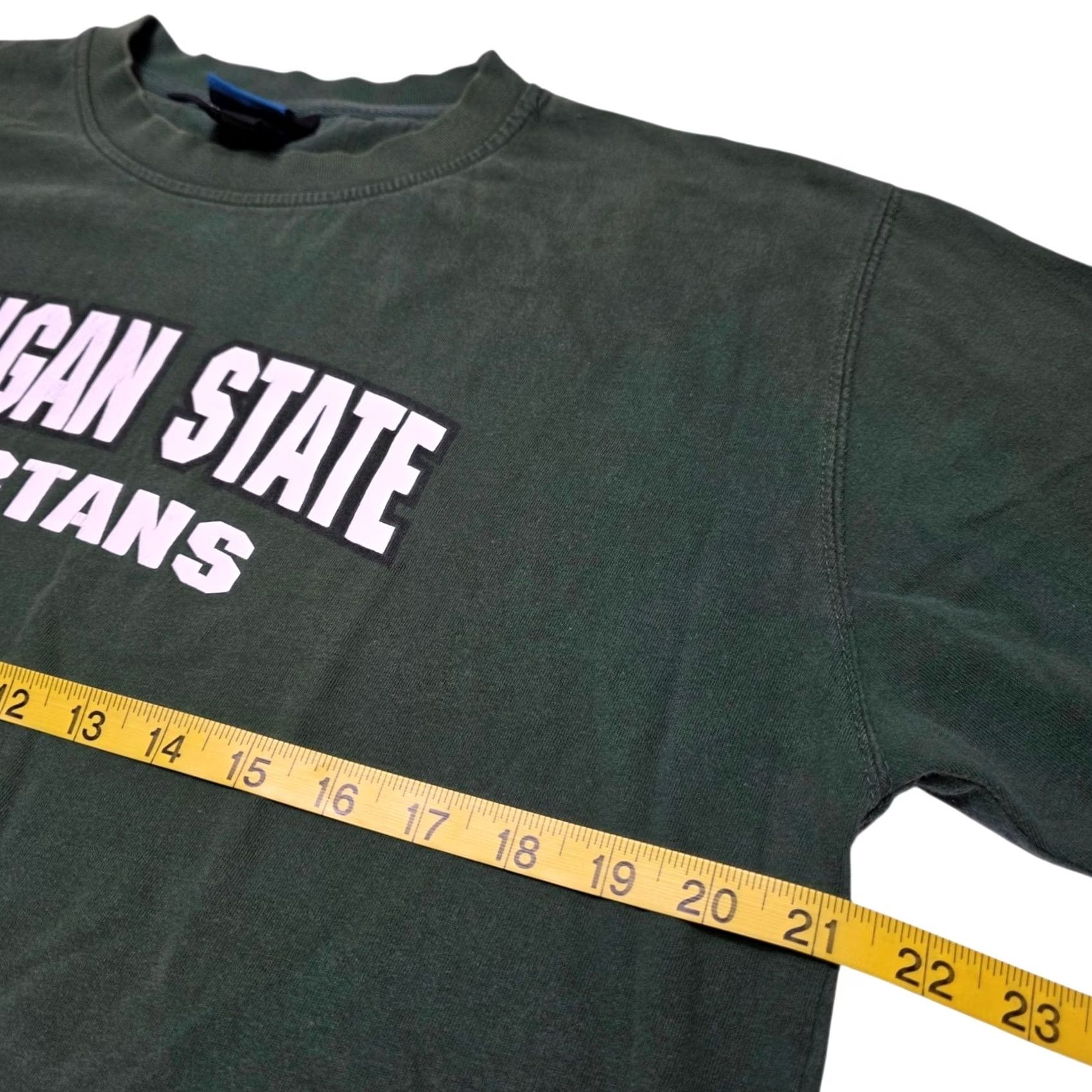 NCAA VINTAGE Michigan State Spartans Green T-Shirt Sparty Graphic Men L NCAA 90s Crew Neck Short Sleeve Shirt Mens Size US L / EU 52-54 / 3 - 5 Thumbnail