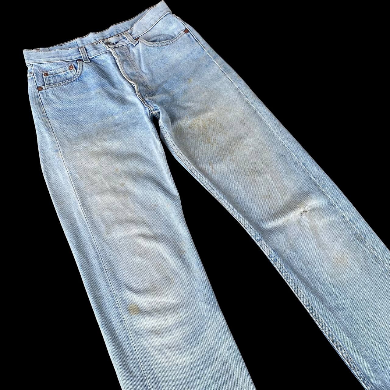 Levi's Vintage Clothing Vintage 90s Levi's 501 Distressed Dirty Wash Faded Grunge Size US 29 - 5 Thumbnail