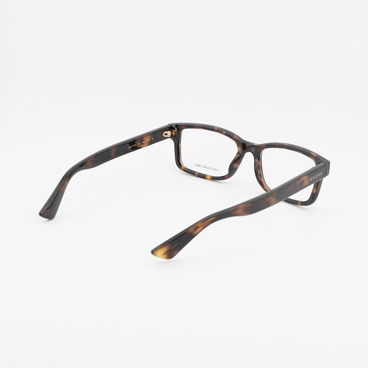 Gucci Gucci GG1717O 002 Eyeglasses Havana 54mm Rectangle Frame Size ONE SIZE - 10 Thumbnail