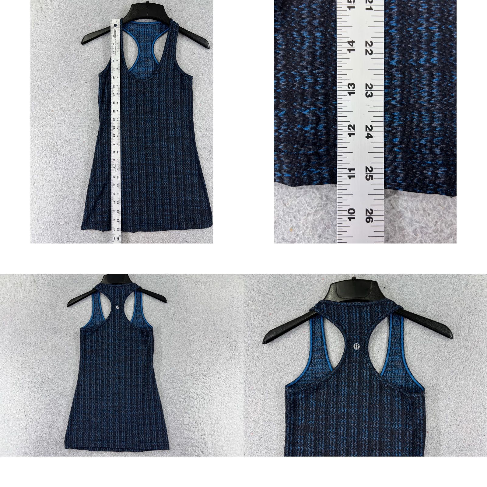 Lululemon Lululemon Shirt Women Blue Sleeveless Racerback 2 | Basic All Seasons Breathable Jersey Tank Top Casual Workwear Size XS / US 0-2 / IT 36-38 - 8 Thumbnail