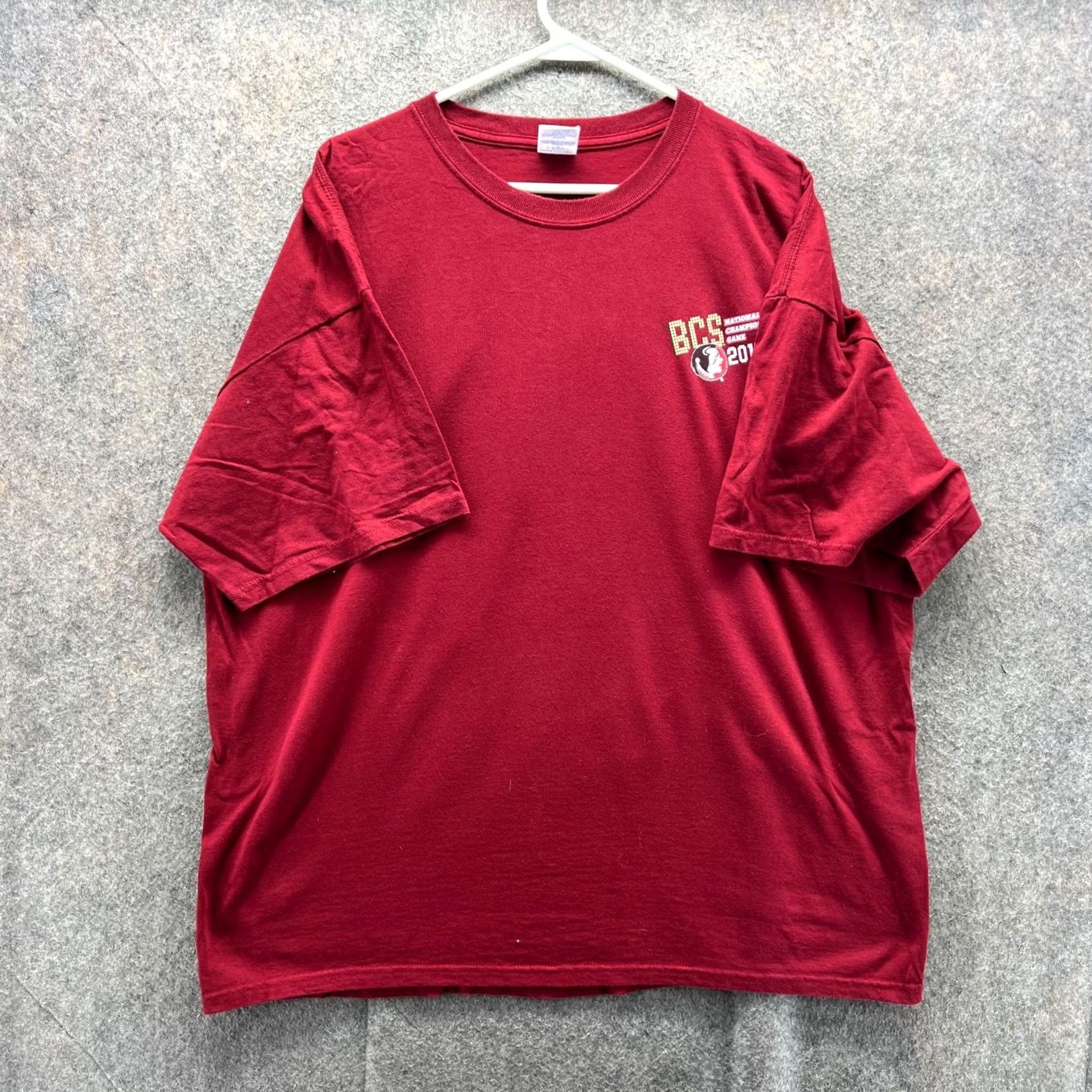 Gildan VINTAGE Florida State Seminoles Shirt Mens 2XL Maroon BCS National Championship 2014 FSU Size US XXL / EU 58 / 5 - 2 Thumbnail