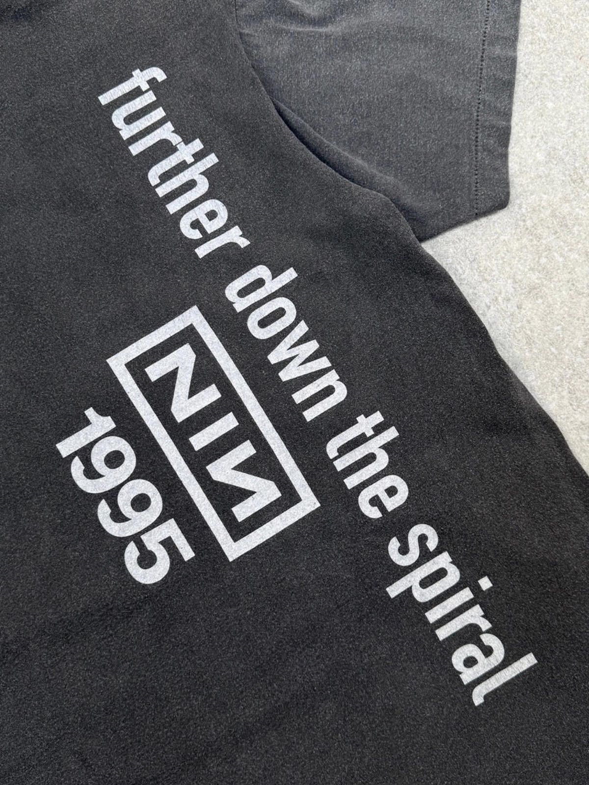 Designer 1994 Nine Inch Nails Further Down The Spiral Graphic Tee Size ONE SIZE - 6 Thumbnail
