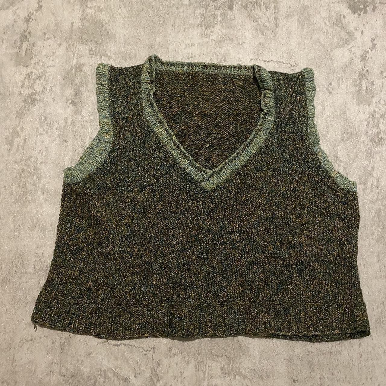 Other Green 90s Vintage Handmade sweater vest Retro vintage y2k Size M / US 6-8 / IT 42-44 - 1 Thumbnail