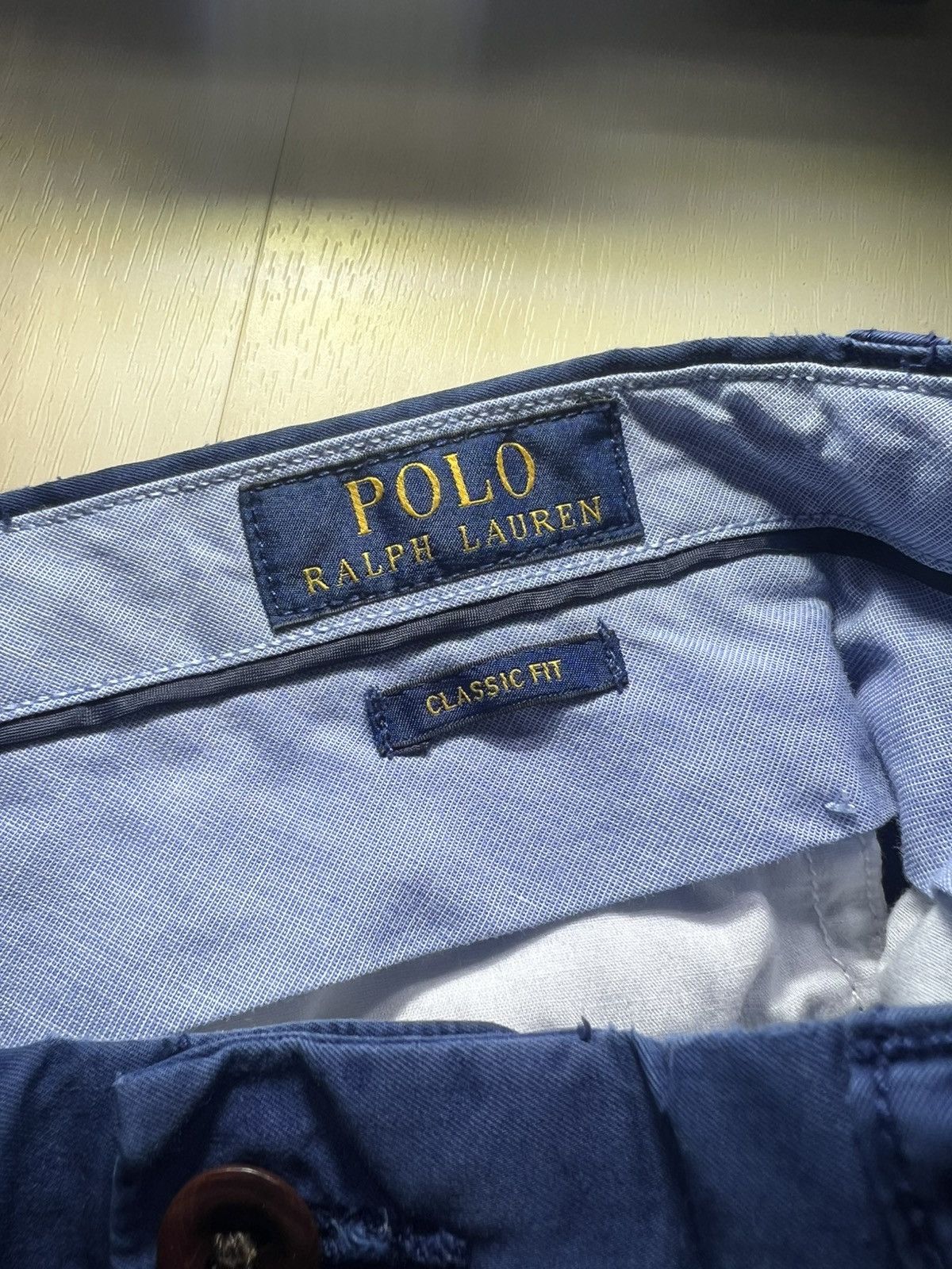 Polo Ralph Lauren Polo Ralph Lauren sz 34 Navy Shorts Classic Fit Casual Chino Size US 34 / EU 50 - 7 Thumbnail