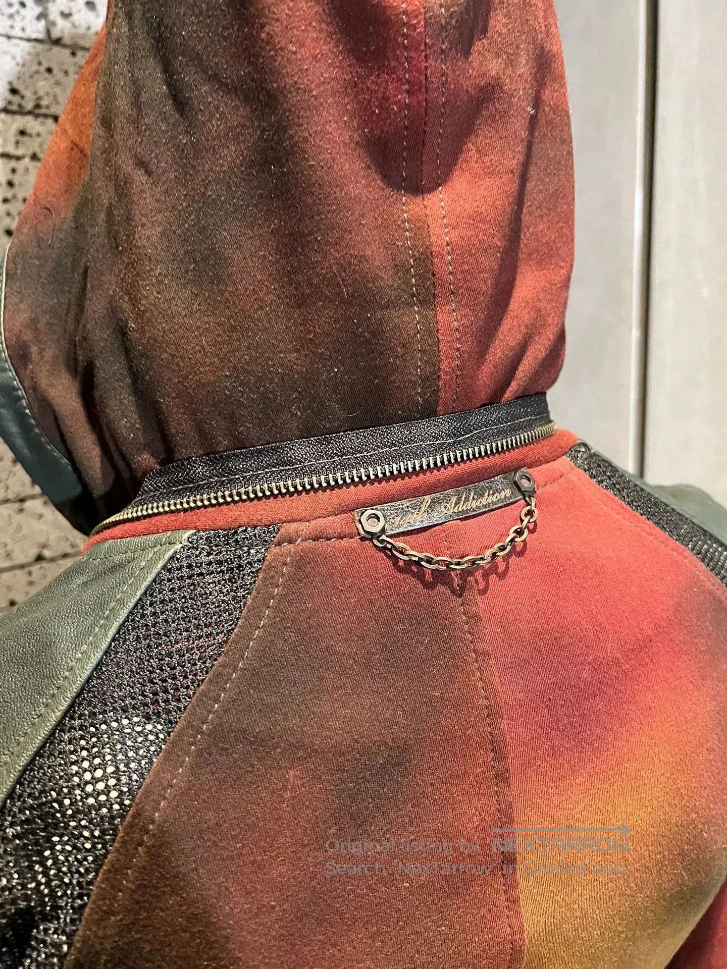 14th Addiction avant-garde leather bomber jacket with hood. Size XS / US 0-2 / IT 36-38 - 7 Thumbnail