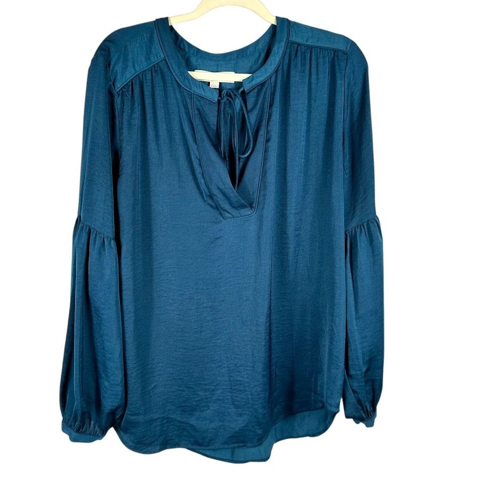 Loft Loft Blue Lightweight Loose Fit Long Sleeve Top Large Size L / US 10 / IT 46 - 1 Thumbnail