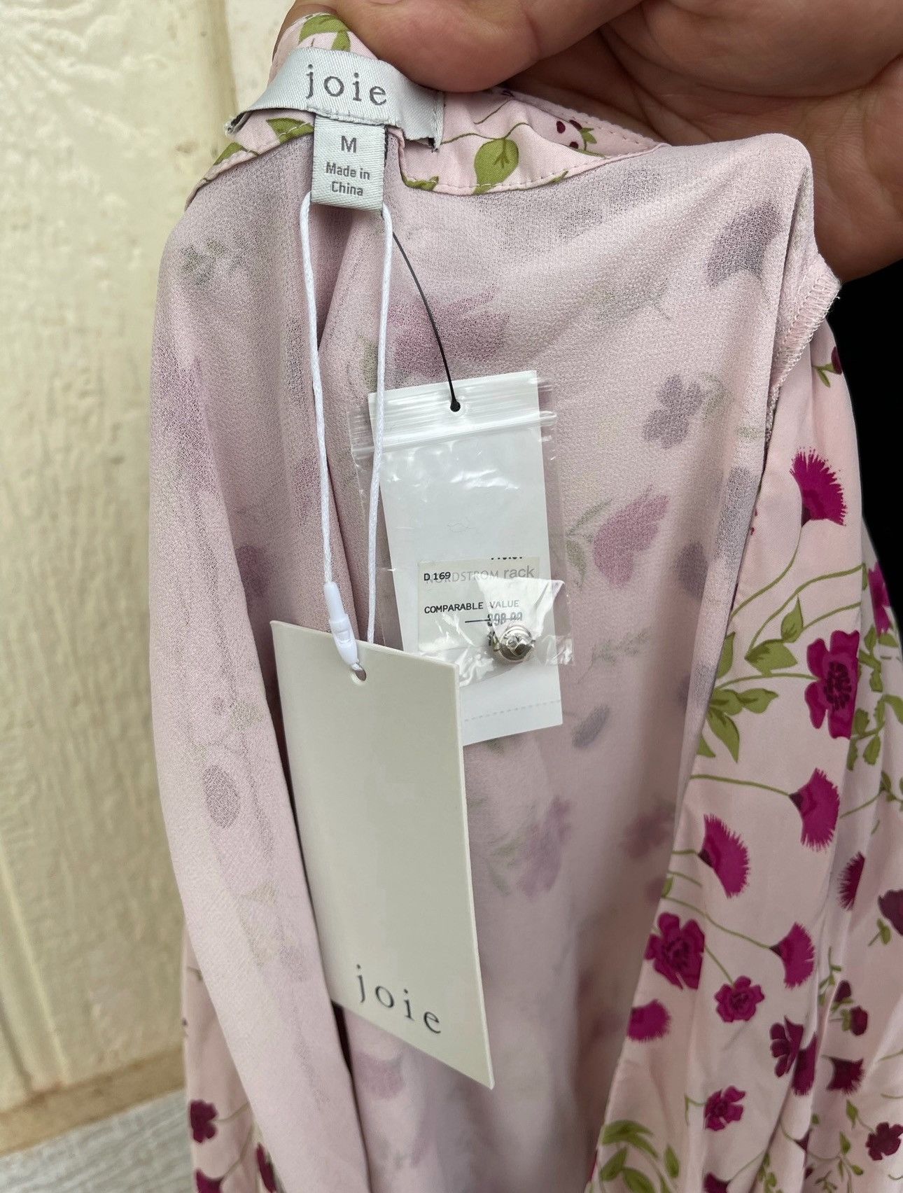 Joie New Joie Wrap Dress Women's Medium Lilac Floral Multicolored Size M / US 6-8 / IT 42-44 - 4 Thumbnail