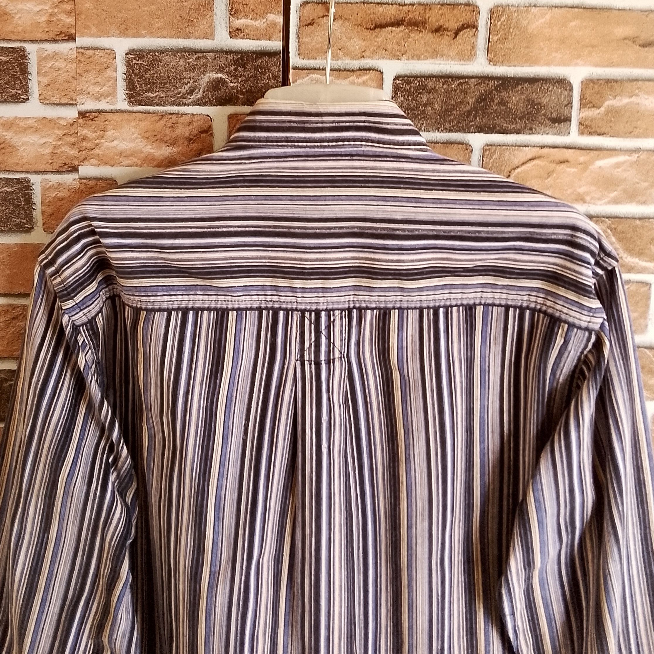 Kansai Yamamoto Multicolor Striped Corduroy Long Sleeve Shirt Size US M / EU 48-50 / 2 - 4 Thumbnail
