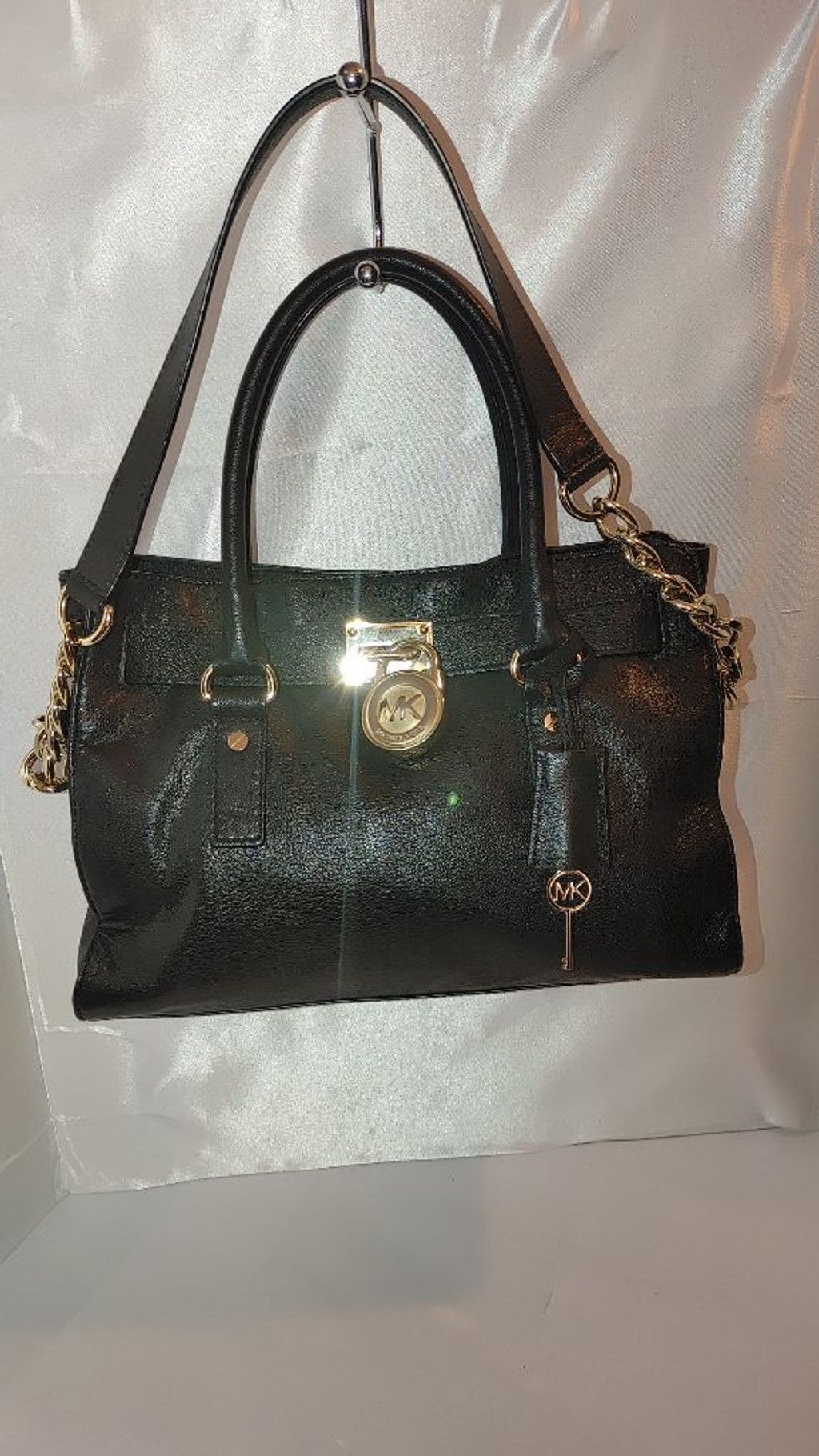 Michael Kors Michael Kors Hamilton Pebbled Leather Satchel Size ONE SIZE - 2 Thumbnail