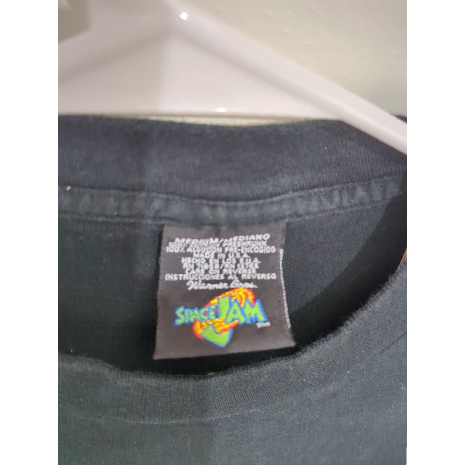 Vintage VINTAGE Space Jam Shirt Jesus World Champions T-Shirt Crew Neck Long Sleeve Black Mens M Size US M / EU 48-50 / 2 - 2 Thumbnail