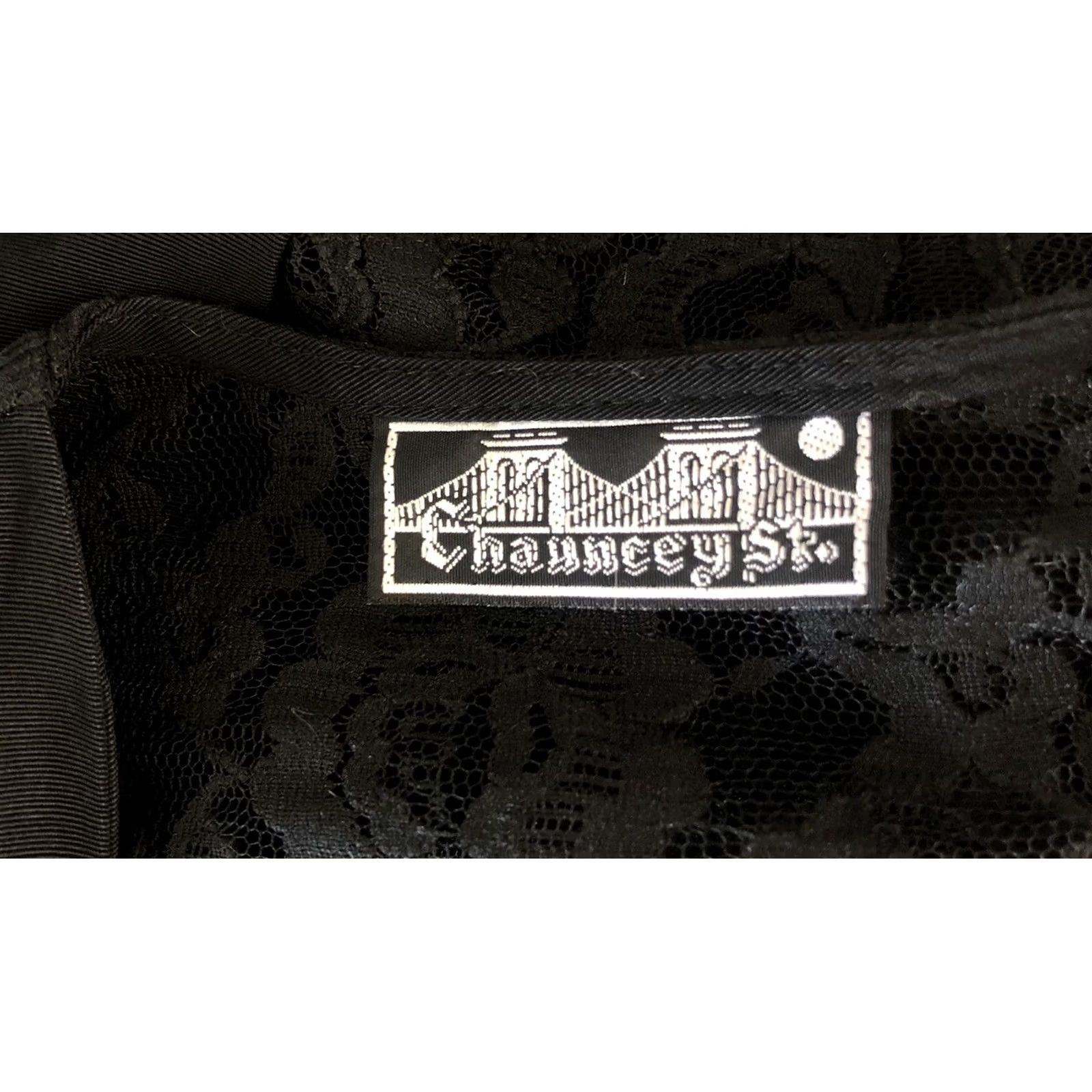 Vintage VINTAGE Chauncey St Cropped Micro Bolero S Black Floral Lace Shrug Y2K Grunge 90s Size S / US 4 / IT 40 - 4 Thumbnail