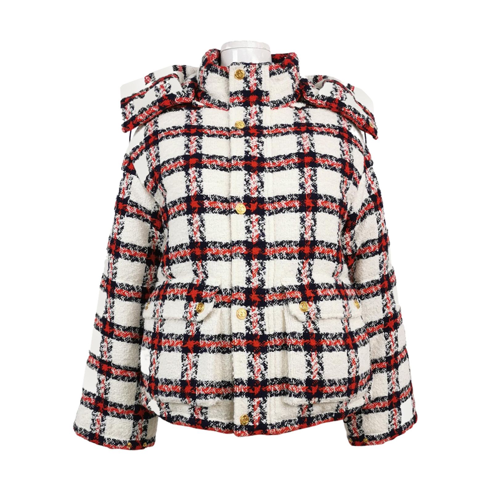 Gucci Gucci Check Hooded Jacket Size 36 Size XS / US 0-2 / IT 36-38 - 1 Thumbnail