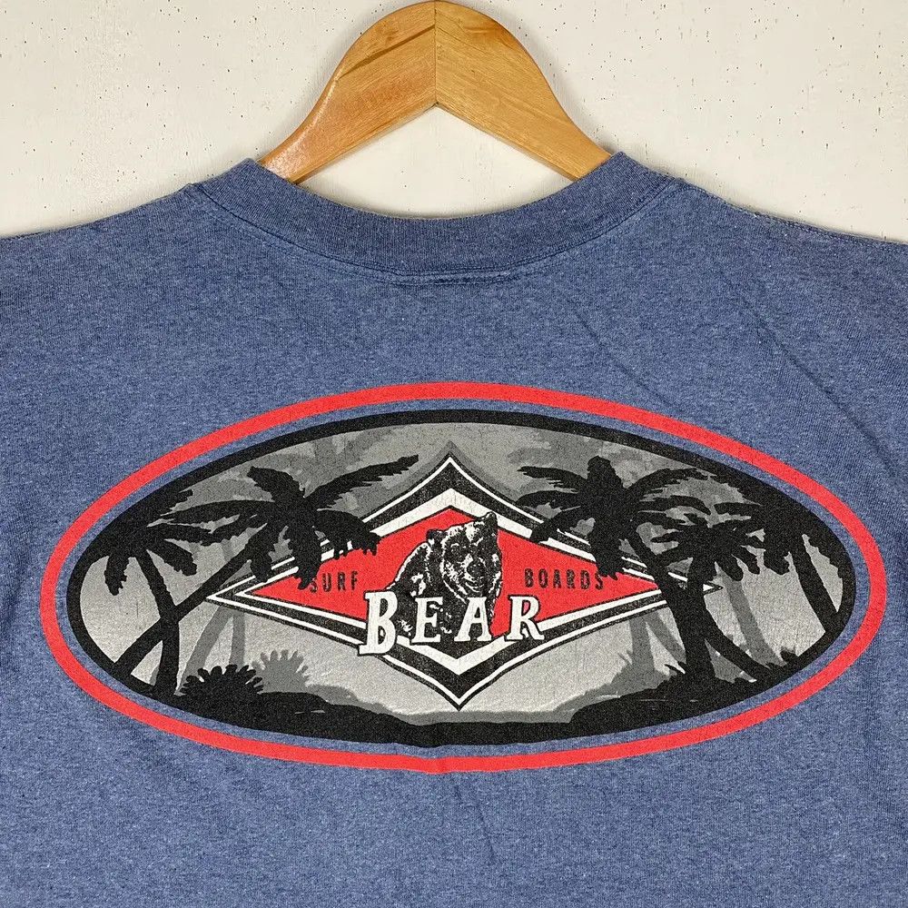 Vintage Vintage 90's BEAR SURFBOARDS Big Graphic Surf Tee Size US L / EU 52-54 / 3 - 3 Thumbnail