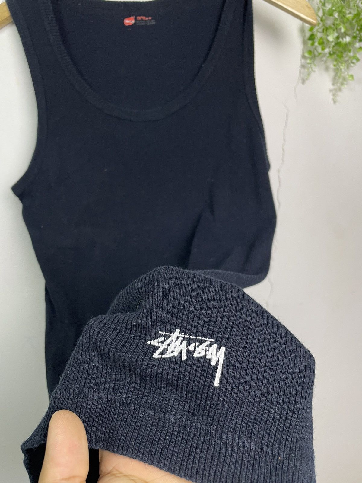 Designer × Hanes × Stussy Stussy x hanes tanktop singlet Size US M / EU 48-50 / 2 - 2 Thumbnail