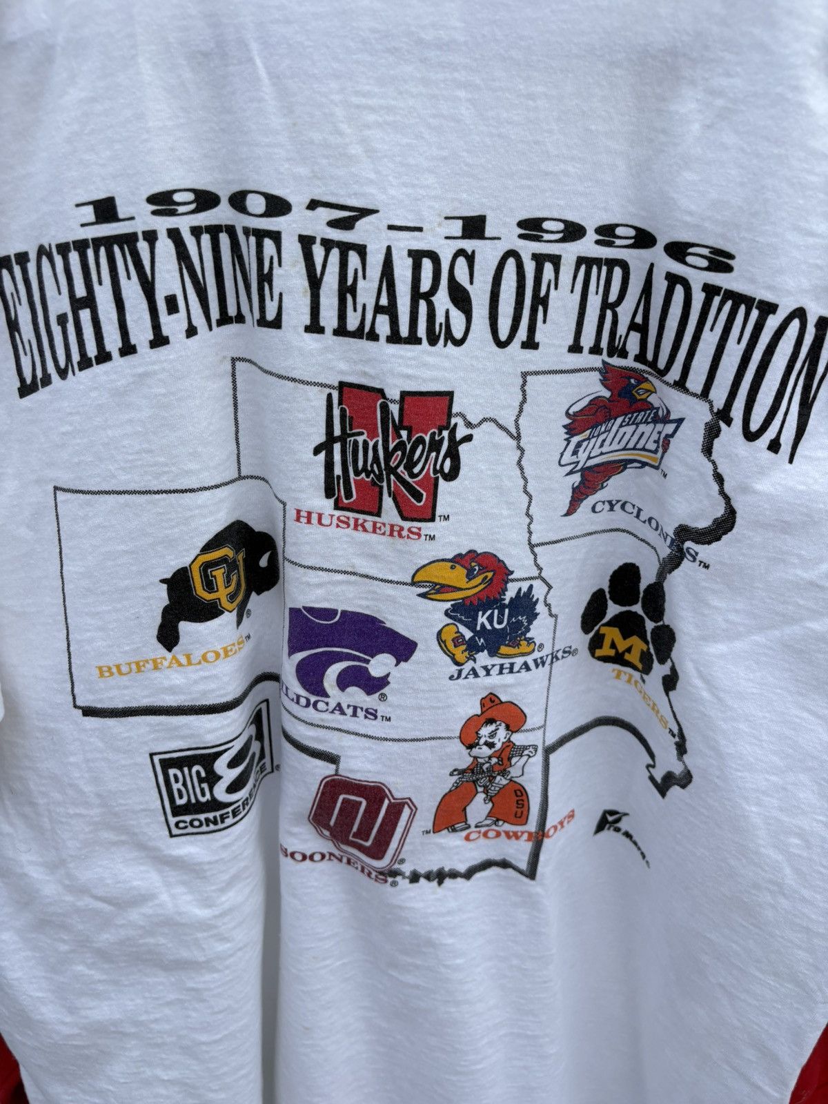 NCAA × Vintage 1996 Big 8 NCAA End of era T-Shirt Size US XL / EU 56 / 4 - 4 Thumbnail