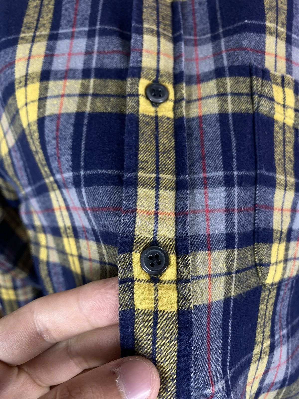RAGEBLUE × Vintage Rageblue Japanese Check Flannel Shirt Size US M / EU 48-50 / 2 - 8 Thumbnail