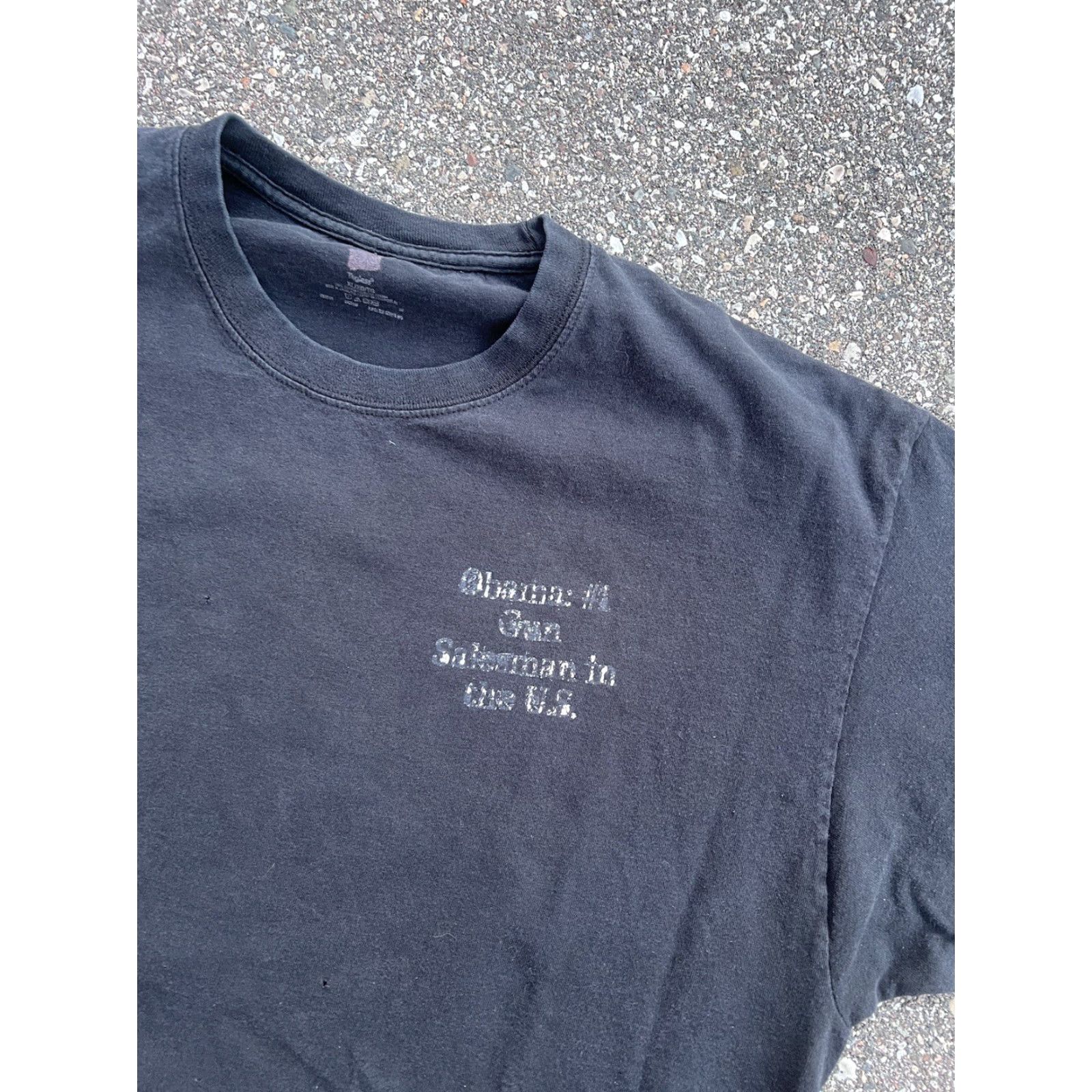 Hanes VINTAGE Second Amendment Tshirt Obama #1 Sales Man Mens XL Black Mens XL Black Size US XL / EU 56 / 4 - 4 Thumbnail