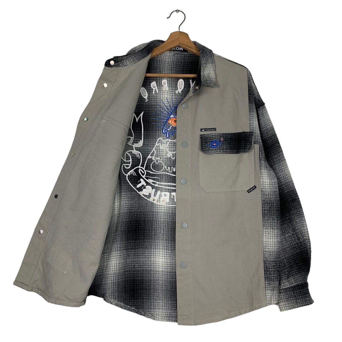 Japanese Brand .KOM Aestheticview Fashion Snap Button Jacket #0328-C15 Size US L / EU 52-54 / 3 - 11 Thumbnail