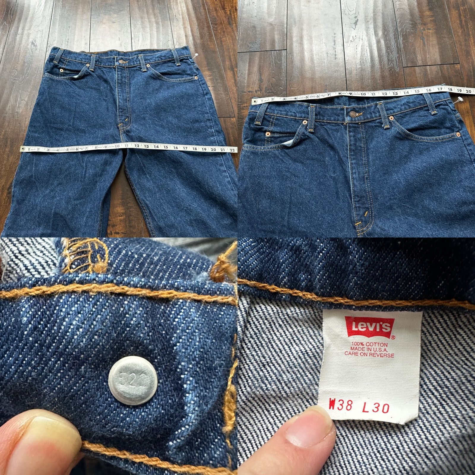 Levi's VINTAGE Levi's 517 Jeans Men 38x30 Blue Bootcut Flare Western 90s Denim Mid Rise Size US 38 / EU 54 - 8 Thumbnail