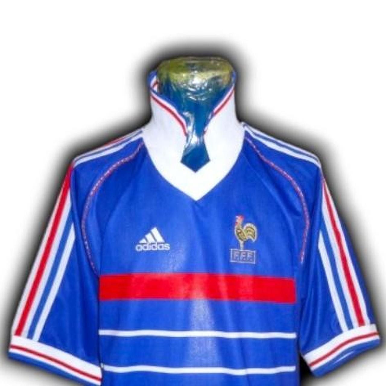 Adidas France 98 WC Home Shirt Jersey generation Zidane Henry Size US L / EU 52-54 / 3 - 1 Thumbnail