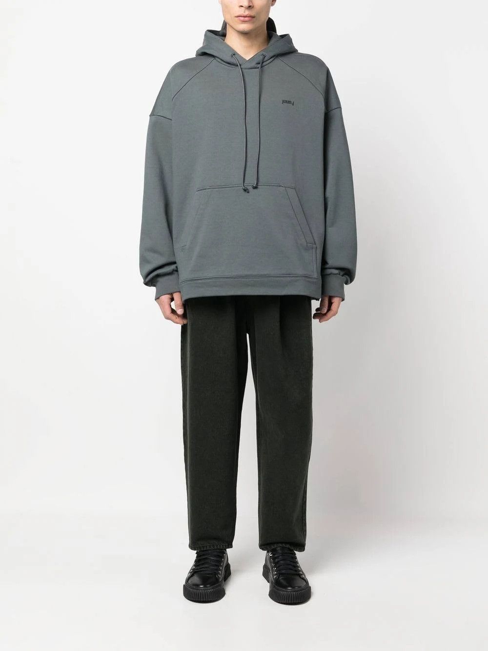 Juun.J o1mris0824 Embroidered Hoodie in Grey Size US S / EU 44-46 / 1 - 5 Thumbnail