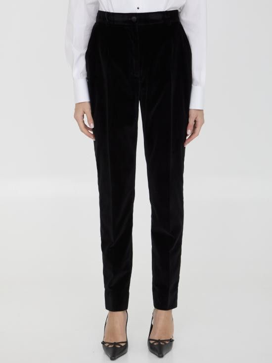 DOLCE & GABBANA Women Straight Pants FTC71T BLACK