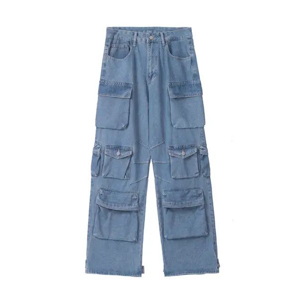 Vintage Hazuki x Kouno fade distressed baggy hiphop cargo jeans Size US 34 / EU 50 - 6 Thumbnail