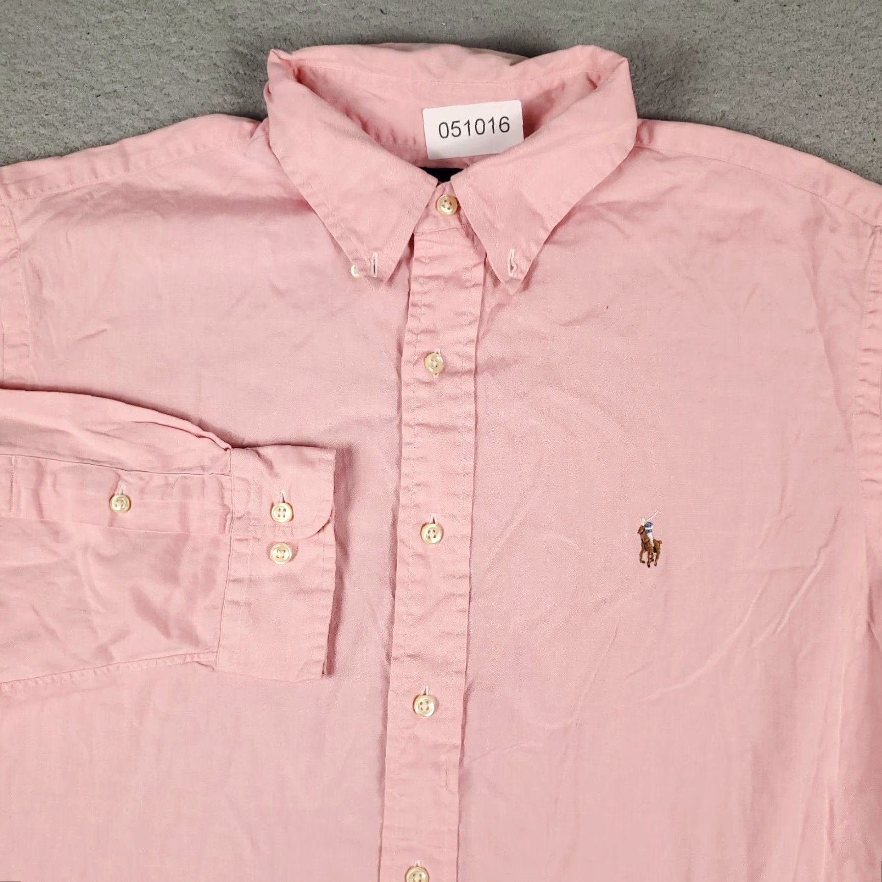 Ralph Lauren Ralph Lauren Shirt Mens 16.5 Pink Dress Button Up Long Sleeve Cotton Solid Size 42R - 2 Thumbnail